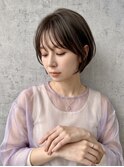 オリーブアッシュ/大人ショート/くびれショート/似合わせカット