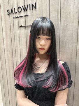 フリーダムガーデン 岡山駅前店(freedom garden) 10代20代30代魅せるインナーレイヤー/ラズベリーレッド&ブラック