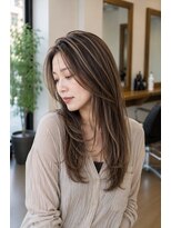バグズ ヘアデザイン 桔梗が丘店(Baguz HAIR DESIGN) 白髪ぼかしハイライト大人ロングくびれ