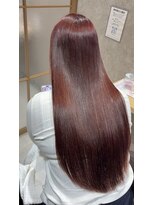 【全席完全個室サロン】ef lien西大寺 × 髪質改善ミルボンAujua認定サロン&nbsp;チェリーレッド