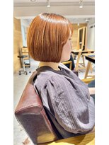 アーティクル(Article)&nbsp;【Article 二子玉川】20代30代40代艶感オレンジボブ