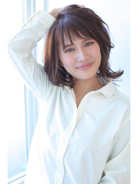 ヨロ(YoLo.) タンバルモリ 外ハネ ウェット イルミナグレージュ 担当 藤原