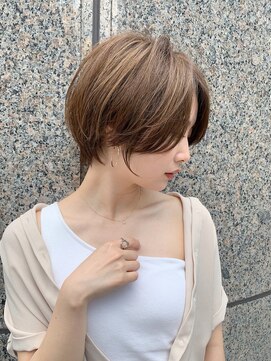 シー バイ ロンド 新宿(Sea by Lond) ハイライトと相性抜群☆デザインカラー丸みショート