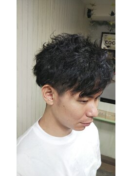 ヘアースペース 練馬店(hair space COCO) ツイストスパイラルパーマ ツーブロック カット