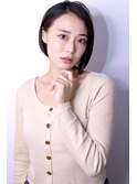 「前下がりグラデーションボブ」洗練された大人ボブ