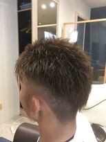 ヘアサロンアンドヘアメイクディー(hair salon hair make D)&nbsp;仙台D　暖色/メンズカット/ツーブロック/サイドパート/フェード