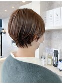 福山市美容室Caary人気 似合わせタイトにスッキリくびれショート