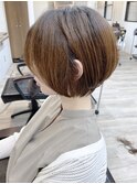《knit銀座》大人可愛い20代30代40代ショートボブ丸み前下がり