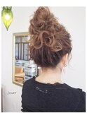 ルーズなヘアセット