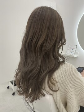アイニ 天王寺アポロ店(aini) ベージュグレージュ レイヤーカット/ダブルカラー/髪質改善