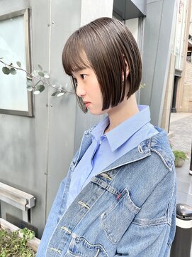 ヌード(NUDE) NUDE10代20代30代ミニボブ 前下がりボブ 切りっぱなしボブ