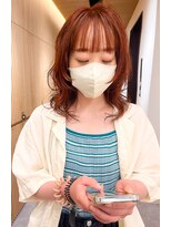 ロンドプロフィール 浦和(Lond profil)&nbsp;前髪カット顔まわり似合わせ外ハネくびれレイヤーミディ