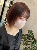 #ボブ#カシスカラー