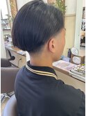 【見附 今町】フェード刈り上げマッシュ 黒髪
