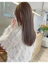 ローレンジウ(LOREN JU)&nbsp;透明感髪質改善ベージュダブルカラーミルクティーグレージュ