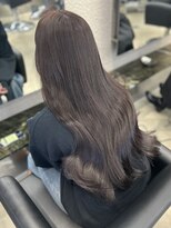 ペレ 栄店(PELE)&nbsp;デザインカラー/レイヤーカット/ウェットヘア/オリーブベージュ