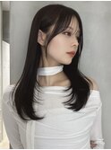 【前川薫子】韓国風レイヤー/ブルーブラック/フェイスレイヤー