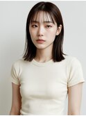 20代/モテ髪/小顔カット/薄めバング/イメチェン/大人可愛い/上田