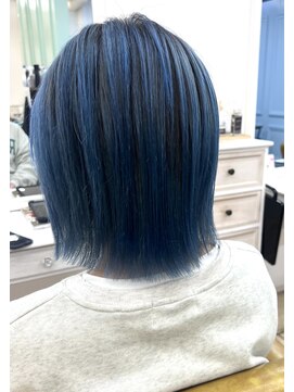シャルティア(SHALLTIA) ネイビーブルー【山口市美容室】【山口市ハイトーン】