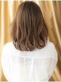 美髪レイヤーカット立体感ゆるふわミディアムY上尾30代40代