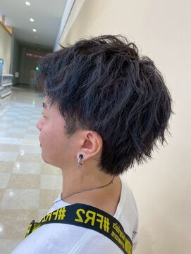 ヒラトヤ 肴町店 ワックスなし爽やか束感ハイライトグレージュメンズカット