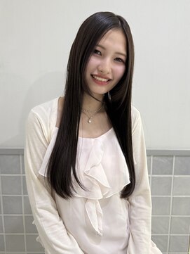 マアム ジー 明大前店(ma'am Zee) ロングスタイル×ダークブランジュ