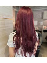 エルバイラビス 大宮(elu by lovis)&nbsp;《Hina》チェリーレッド/ブリーチカラー