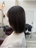 切りっぱなしボブ