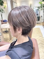 ジェービーヘア 稲毛(jb hair)&nbsp;小顔に見える前下がりショートココアベージュ