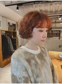 くせ毛を活かすミニボブ