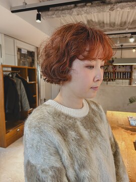 ネイビー(nvy) くせ毛を活かすミニボブ