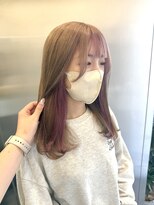 ゴウトゥデイシェアサロン 町田店(GO TODAY SHAiRE SALON)&nbsp;ミルクティーベージュ×ピンク/デザインカラー【町田】