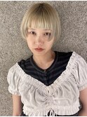 ミルクティーベージュボブ