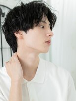 トニーアンドガイ メン 与野駅前店(TONI&GUY MEN)&nbsp;20代30代センターパート社会人メンズ黒髪マッシュパーマh与野