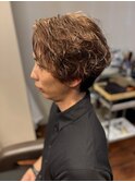 鎌倉メンズセンターパートフェザーパーマ２０代３０代