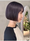 夏カラーミニボブ/トーンダウン/透明感カラー/透け感/韓国風