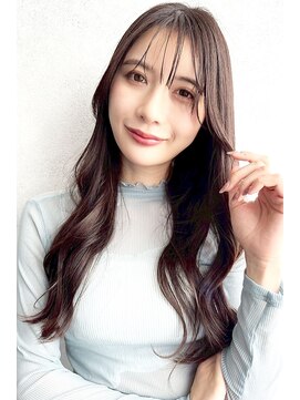 キングスベリー(Hair Relaxation King's Berry) 透け感ロング×柔らかウェーブ10.29暗めカラー