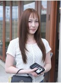 ハッシュレイヤーカット/オレンジベージュ/ワンカラー