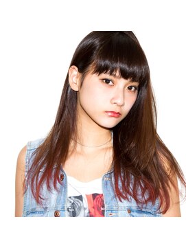 ダブ アオヤマ(DaB AOYAMA) 【DaB】グラデーションカラー☆チェリーレッド/ストレート