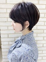 大人かわいい小顔前下がりスリークボブローライト30代40代50代