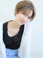 ラ ブレス あべのキューズ(LaBless) 目にかかるシースルーバングくびれショート（天王寺）