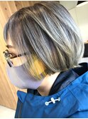 切りっぱなしボブ×イエロー