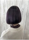 【Le'a】ダークラベンダー☆前下がりボブ
