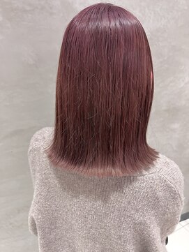 リコ ヘアアンドリラクゼーション 名駅店(LICO HAIR＆RELAXATION) 【LICO】ブリーチ1回で叶う淡いピンクベージュbyコモト ハルキ