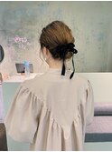 ボブのお呼ばれヘアアレンジ