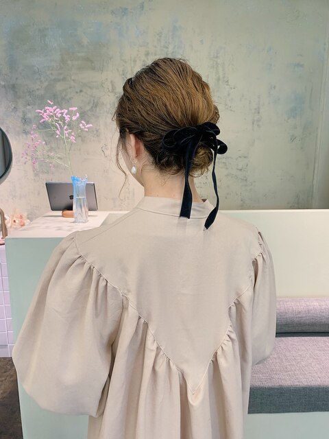 ボブのお呼ばれヘアアレンジ