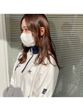 ミント(mint) 顔周りレイヤー/前髪カット/レイヤースタイル/グレージュ