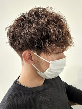 ニアウ 伊勢崎連取店(Niau) メンズマッシュパーマ波巻きスパイラルパーマ