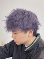 サン 大阪梅田(SUNC)&nbsp;【メンズカット】【ハイトーン】【パープルカラー】