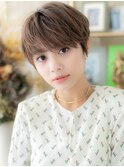 外国人風大人ハイライト小顔くせ毛ショートc3大宮!